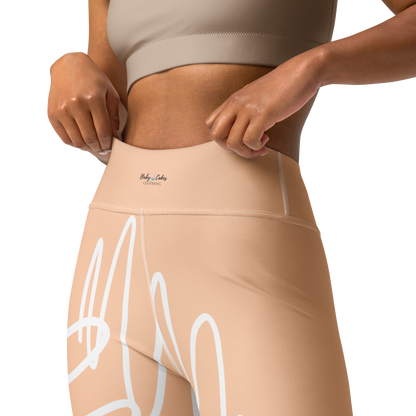 BabyCakes Yoga Leggings - Peach Swirl