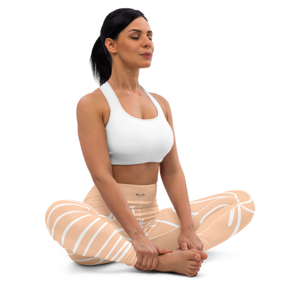 BabyCakes Yoga Leggings - Peach Swirl