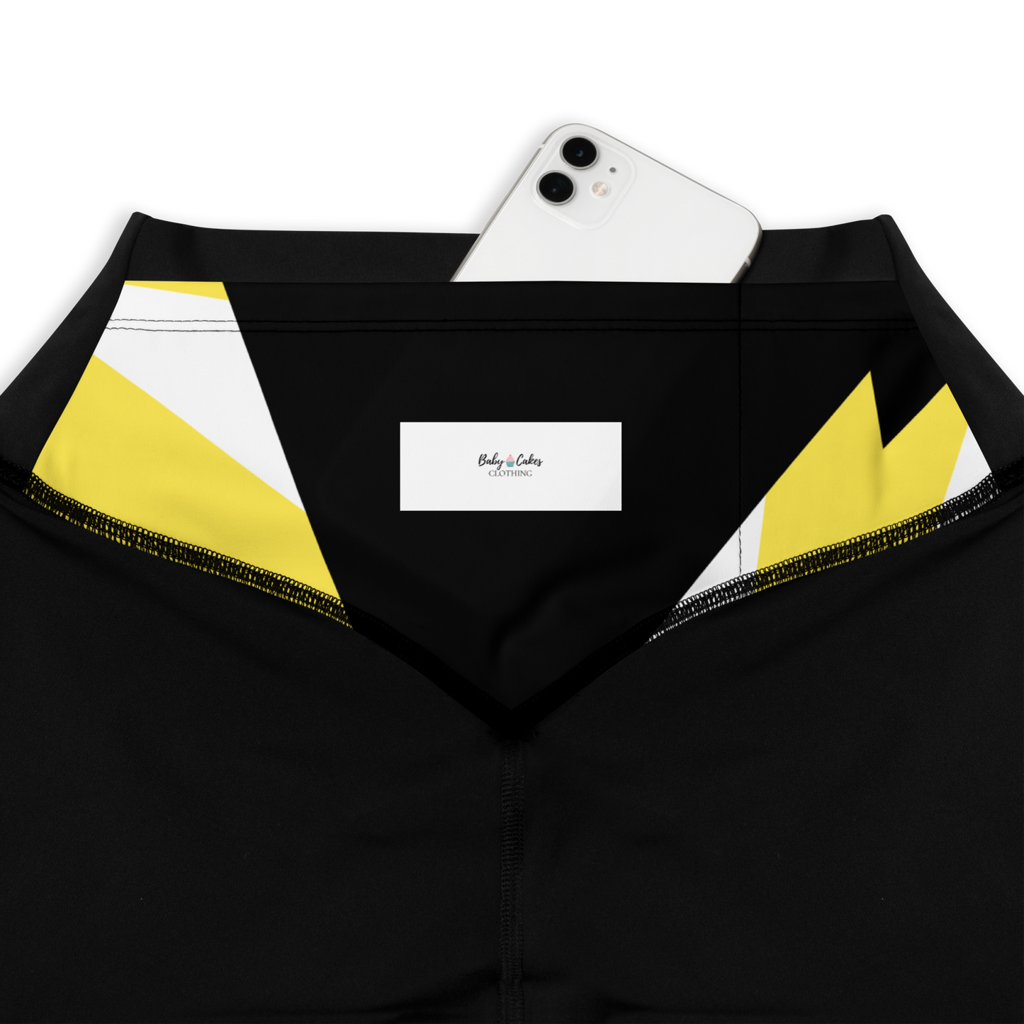 BabyCakes Sports Leggings - Black & Yellow