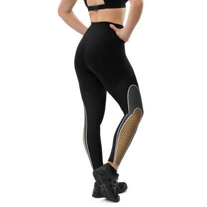 BabyCakes Sports Leggings - HoneyComb