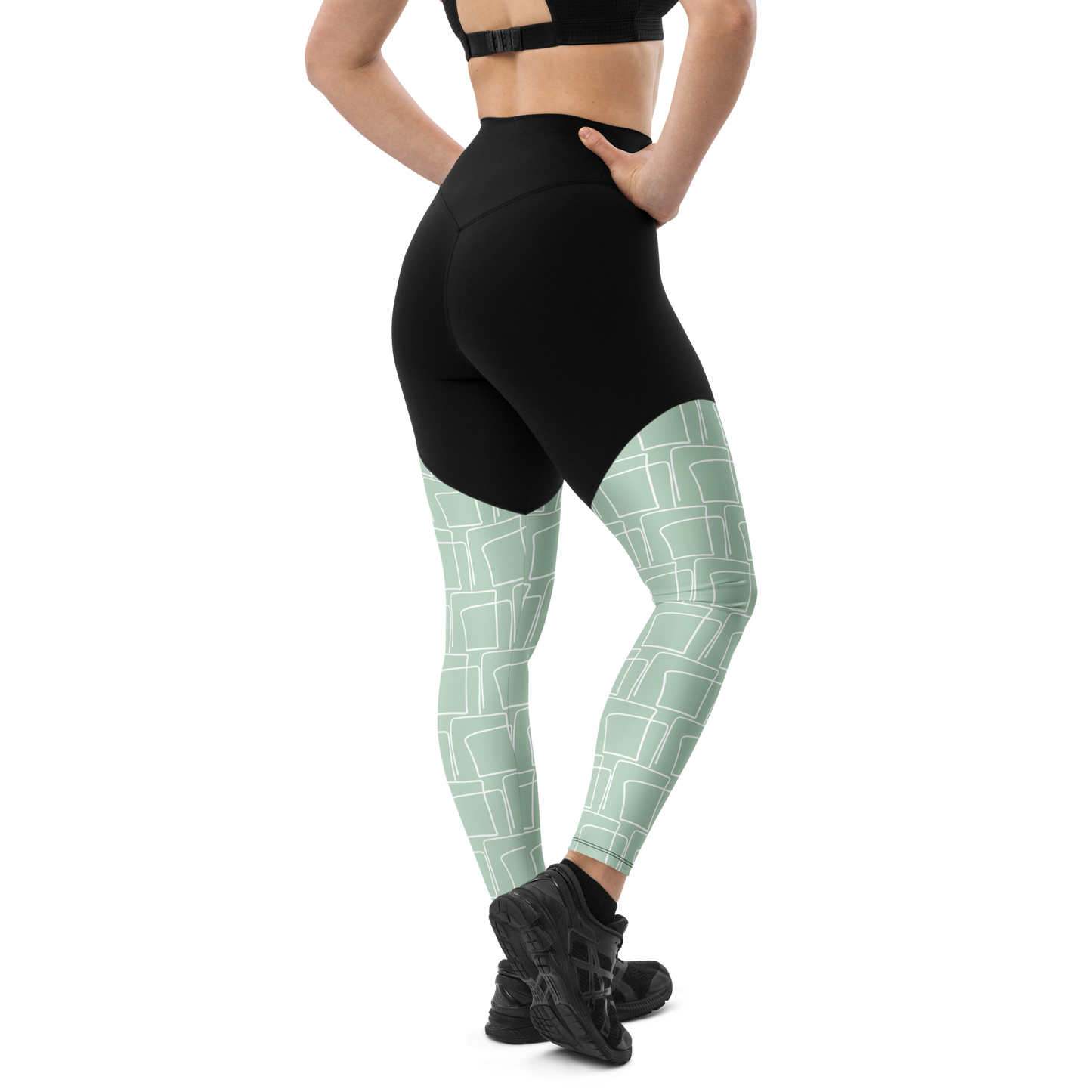 BabyCakes Sports Leggings - Teal Squared