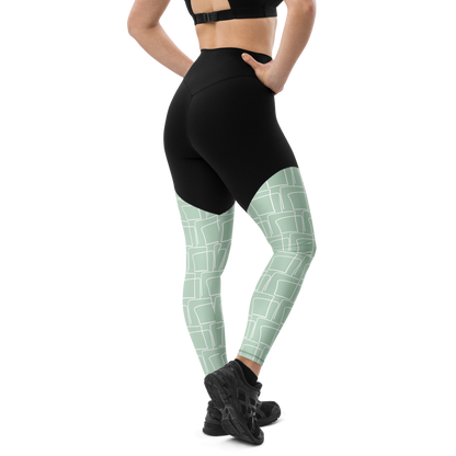 BabyCakes Sports Leggings - Teal Squared