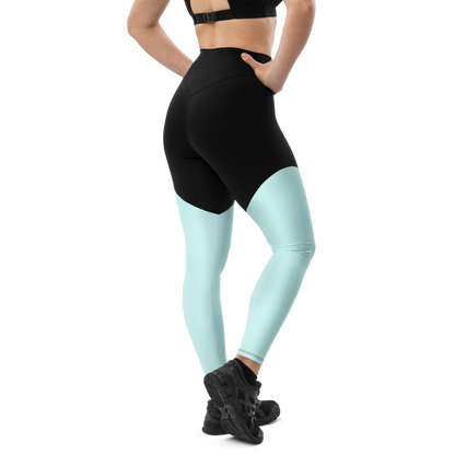 BabyCakes Sports Leggings - Cloud Blue